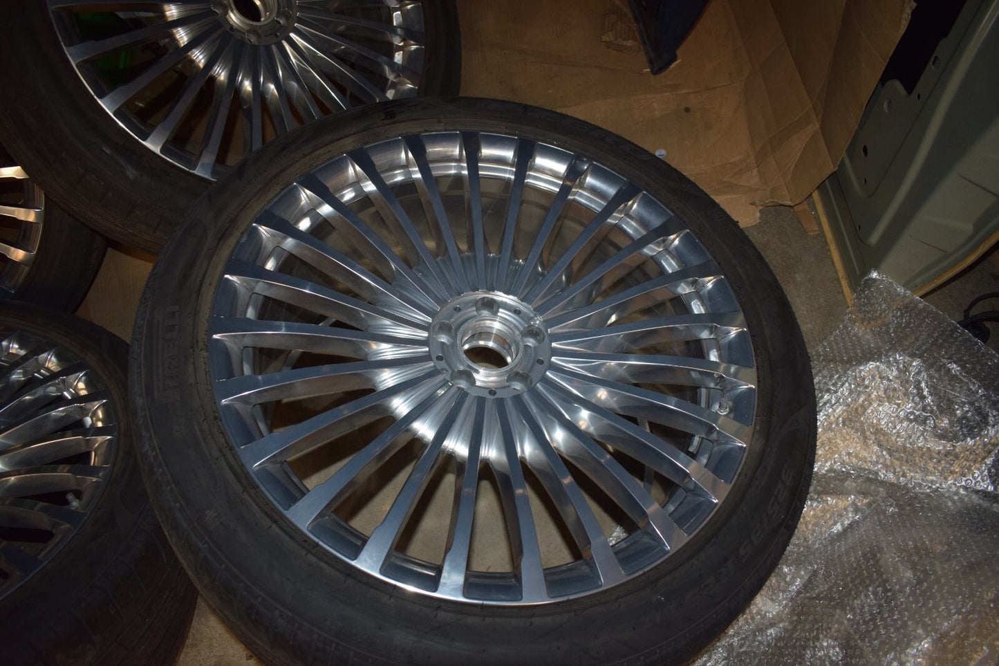 Original Mercedes MAYBACH X167 GLS Komplettradsatz Räder Felgen 22" chrom