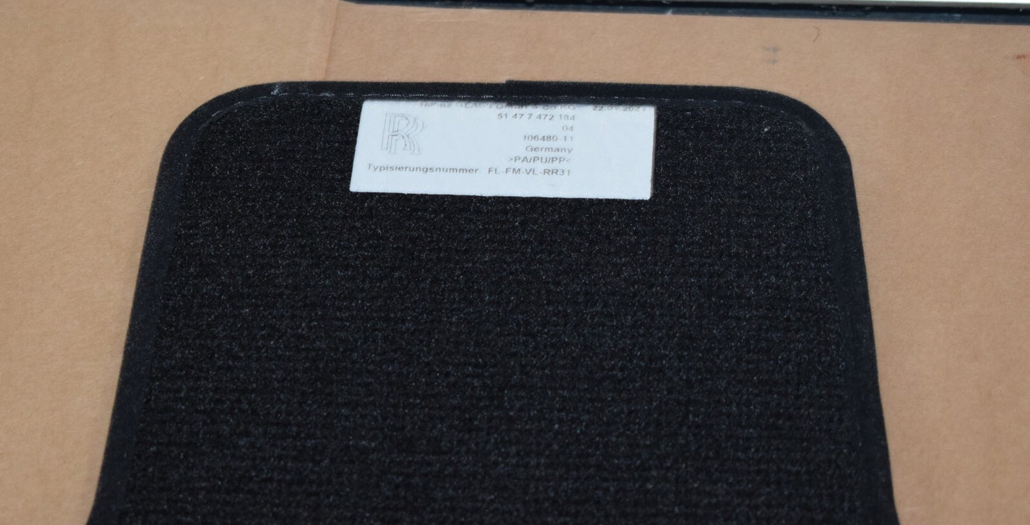 Original Rolls Royce RR31 Cullinan Fußmatten Floor mats schwarz Velour