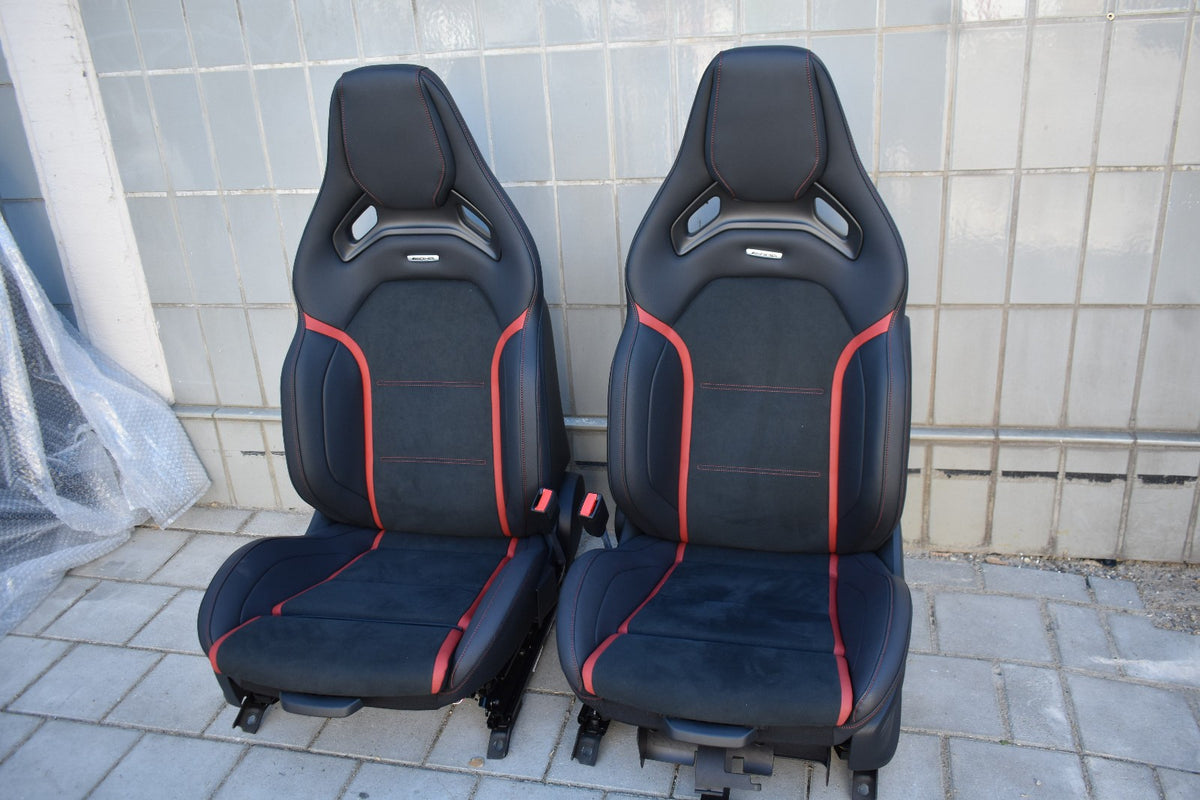 Original Mercedes w118 CLA A Klasse AMG Performance Sitze vorne rot