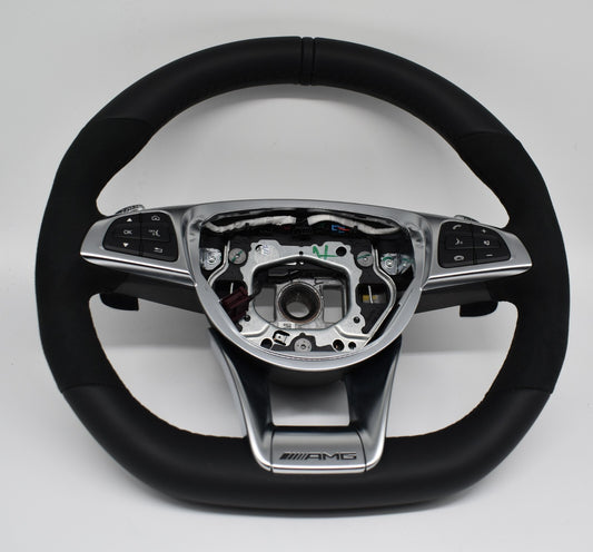 Original Mercedes AMG C63 C Klasse Lenkrad Alcantara schwarz a2054602603 GLC63