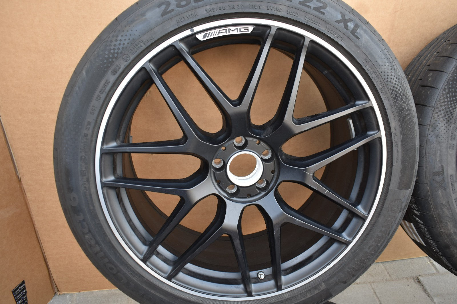 Original Mercedes w167 GLS X167 AMG Räder Sommer Kreuzspeichen schwarz Matt 22