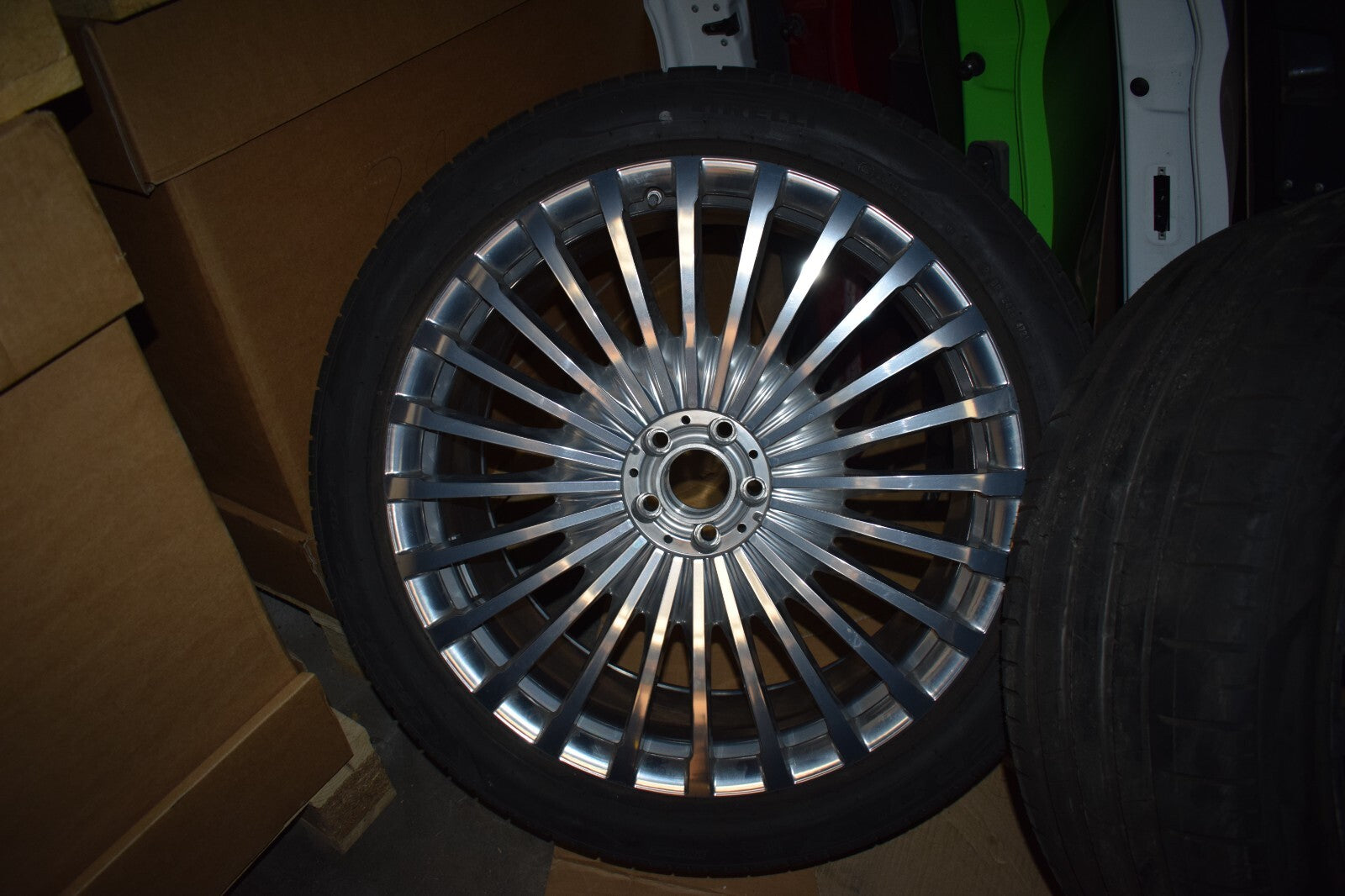 Original Mercedes MAYBACH X167 GLS Komplettradsatz Räder Felgen 22" chrom