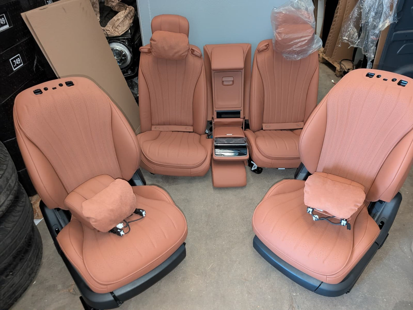 Mercedes w223 S Klasse Sitze Ledersitz Einzelsitze innenausstattung
