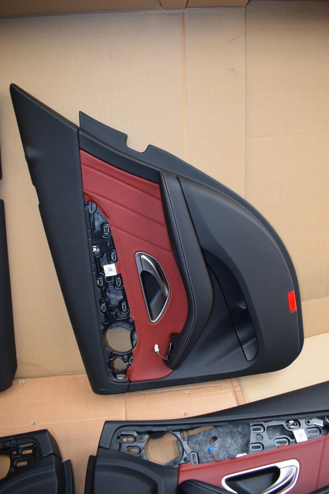 Original Mercedes w205 C Klasse Sitze Innenausstattung rot Ledersitze Limo