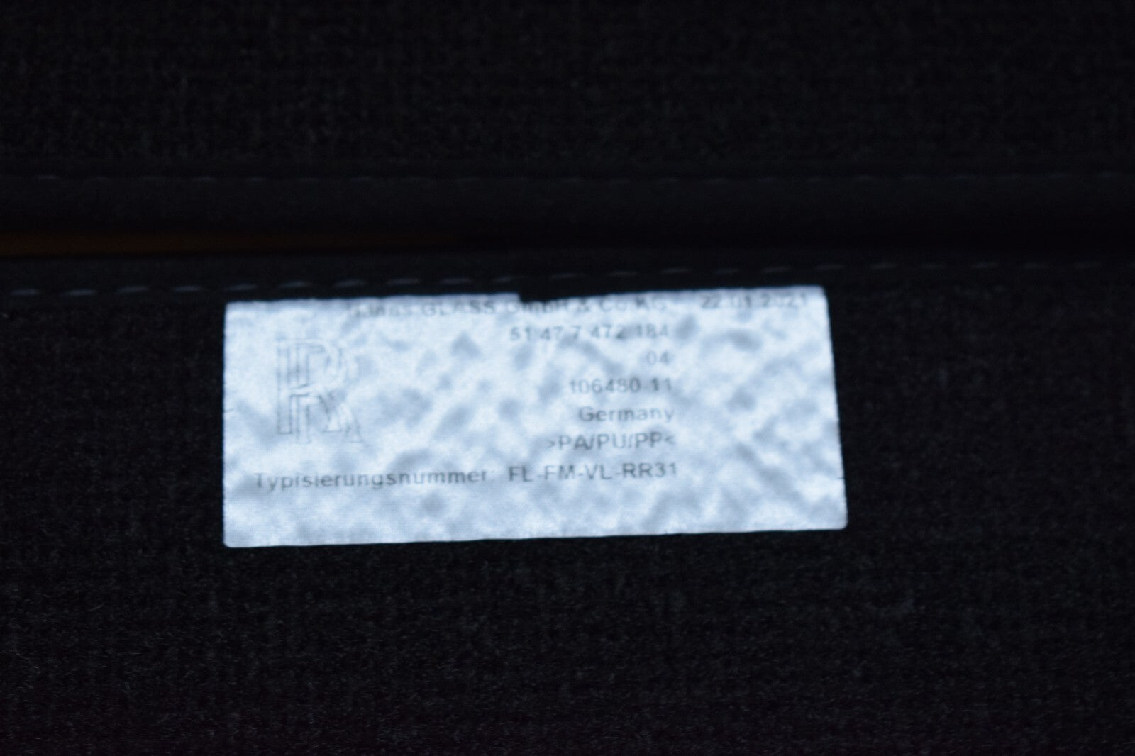 Original Rolls Royce RR31 Cullinan Fußmatten Floor mats schwarz Velour