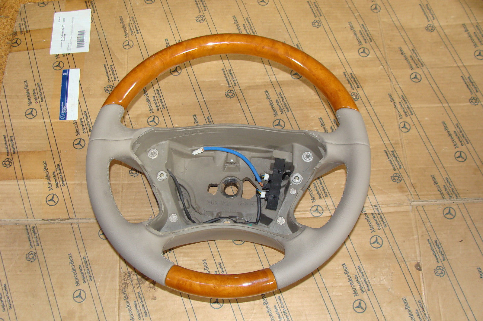 Mercedes E klasse W211 Holzlenkrad Leder Holz Lenkrad r230 W219 W209 CLK SL CLS