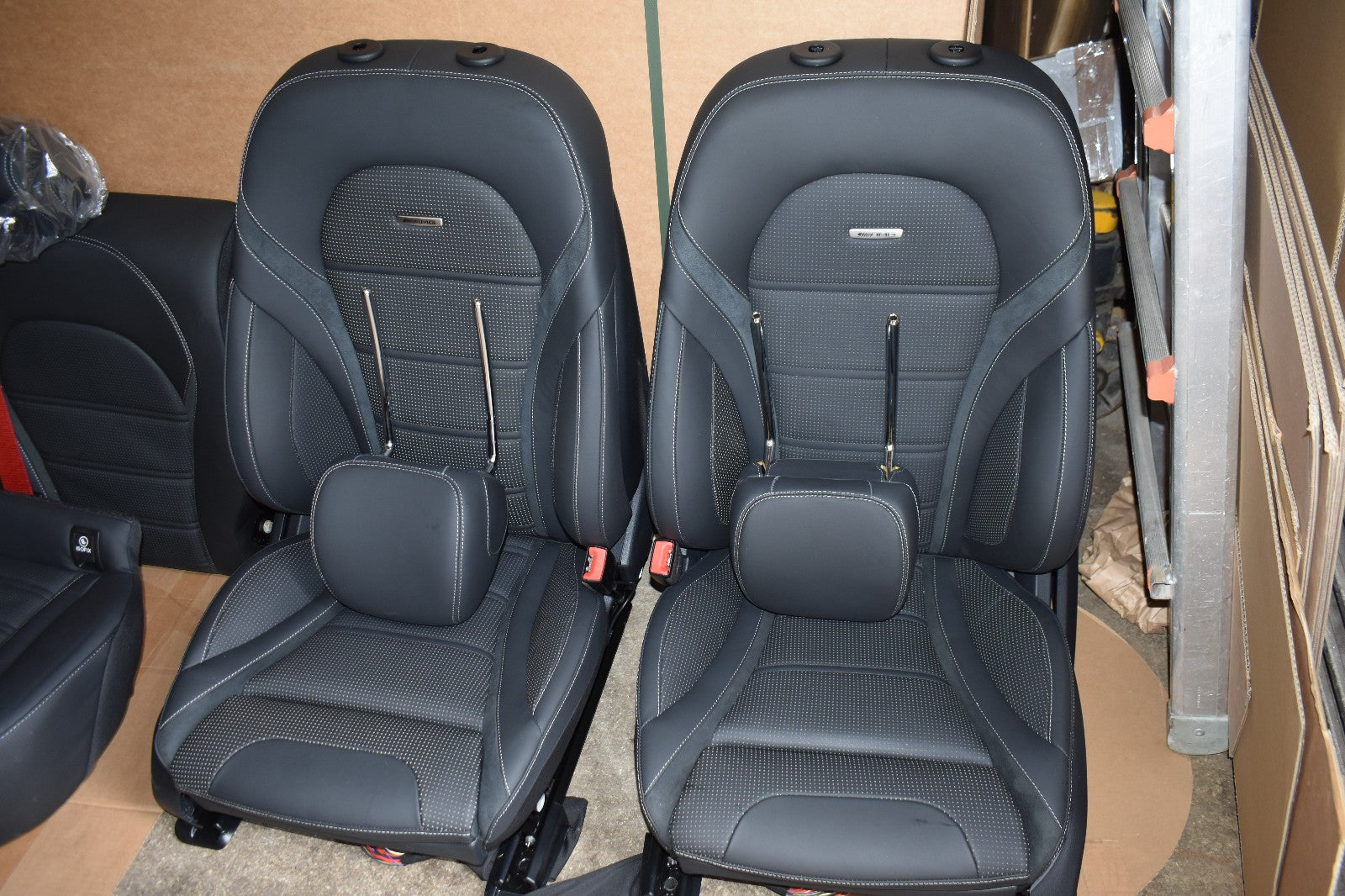 Original Mercedes w205 C Klasse Sitze Innenausstattung AMG Ledersitze Limo