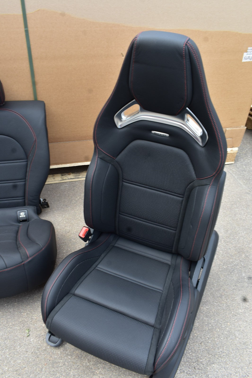 Original Mercedes AMG w253 GLC Coupe rot Performance Sitze vorne
