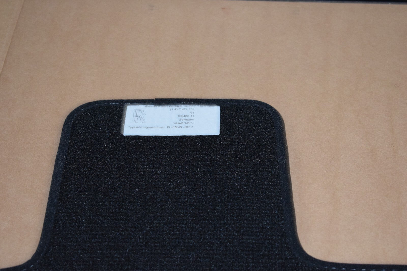 Original Rolls Royce RR31 Cullinan Fußmatten Floor mats schwarz Velour