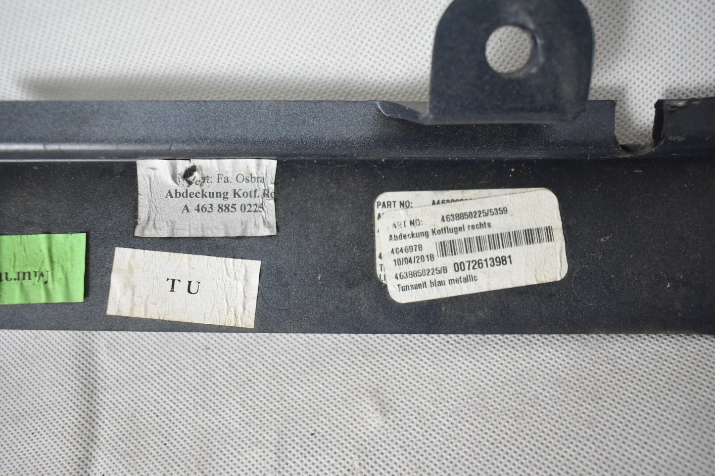 Original Mercedes G Klasse w463 Kotflügel Abdeckung rechts a4638850225