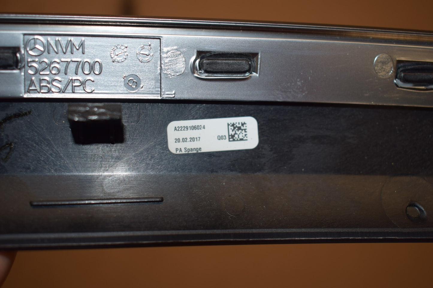 Original Mercedes w222 S Klasse Holzleiste Sitze Pappel Paar