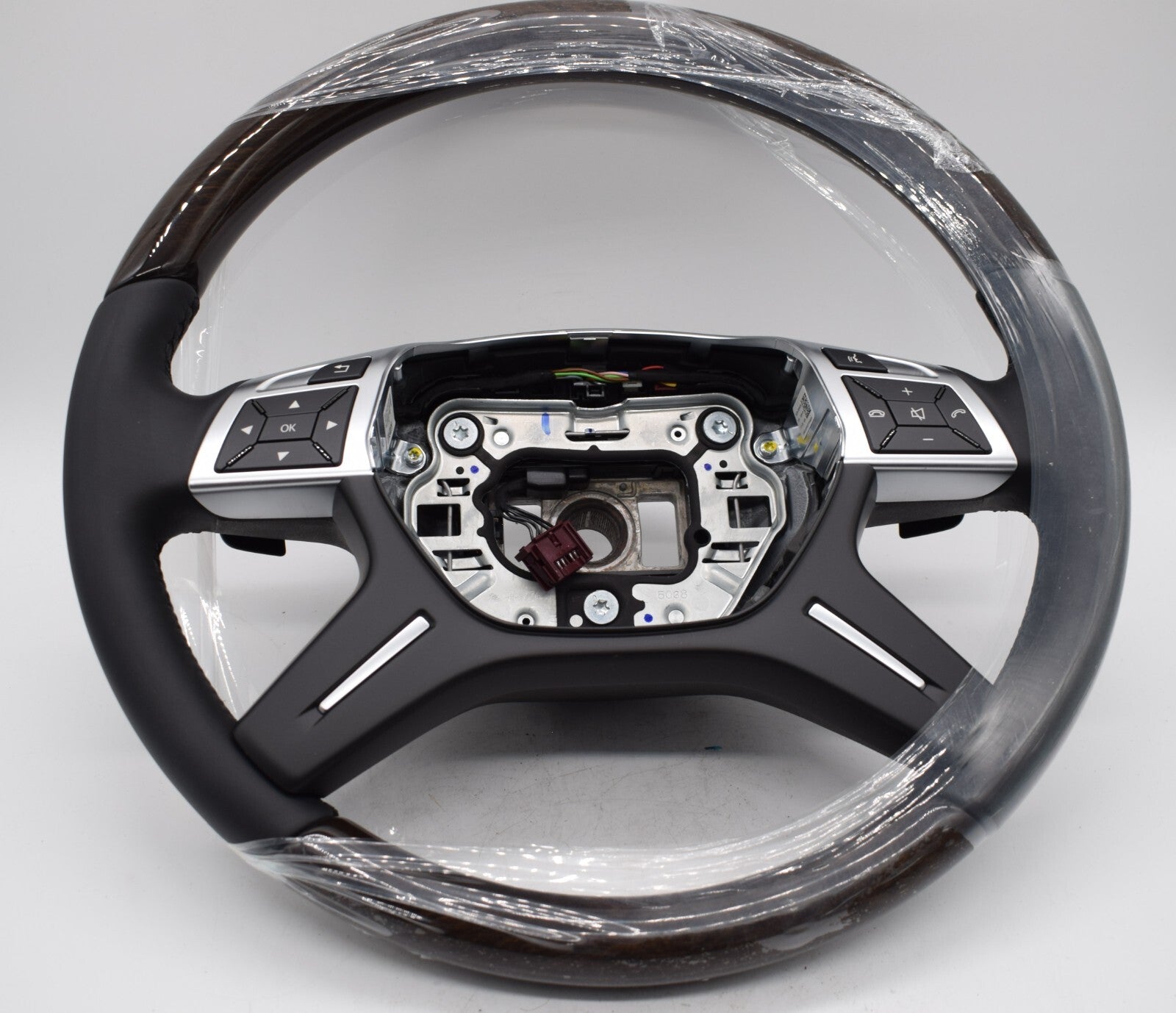 Original Mercedes w166 Holzlenkrad GL ML A1664609903 9E38 schwarz Holz