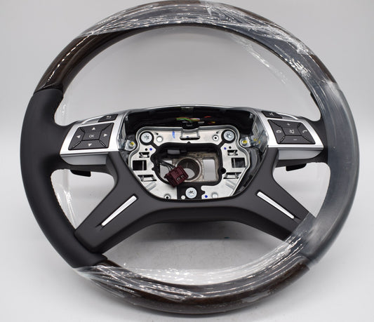 Original Mercedes w166 Holzlenkrad GL ML A1664609903 9E38 schwarz Holz