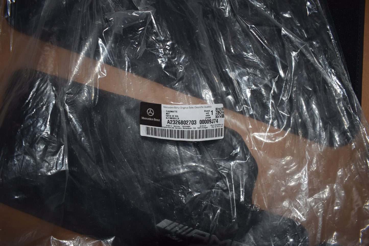 Original Mercedes w232 SL AMG Fußmatten Satz Velour schwarz