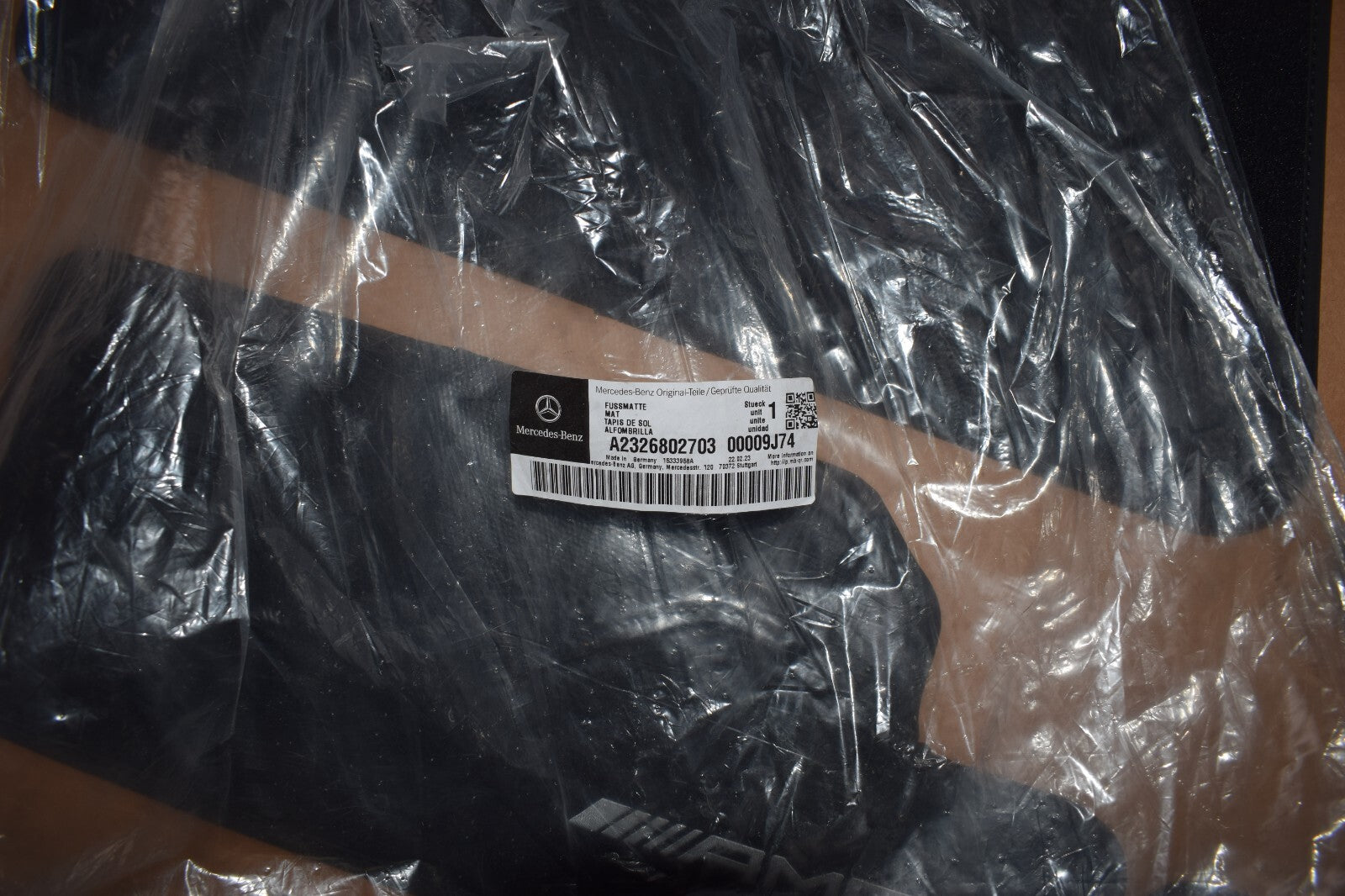 Original Mercedes w232 SL AMG Fußmatten Satz Velour schwarz