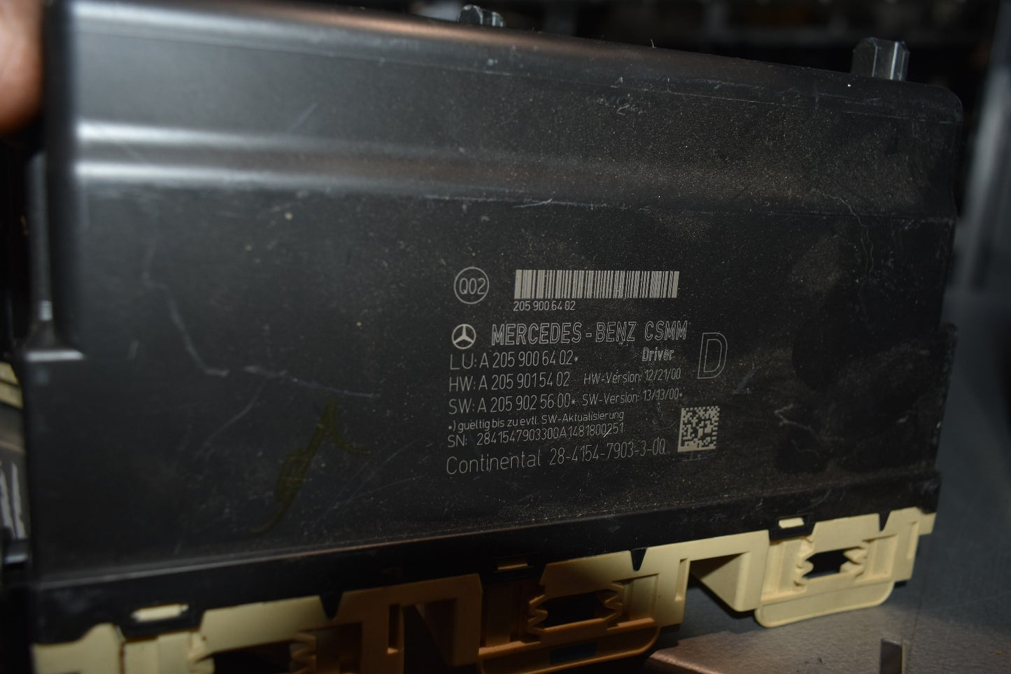 Mercedes Steuergerät Sitzsteuergerät a2059006402
