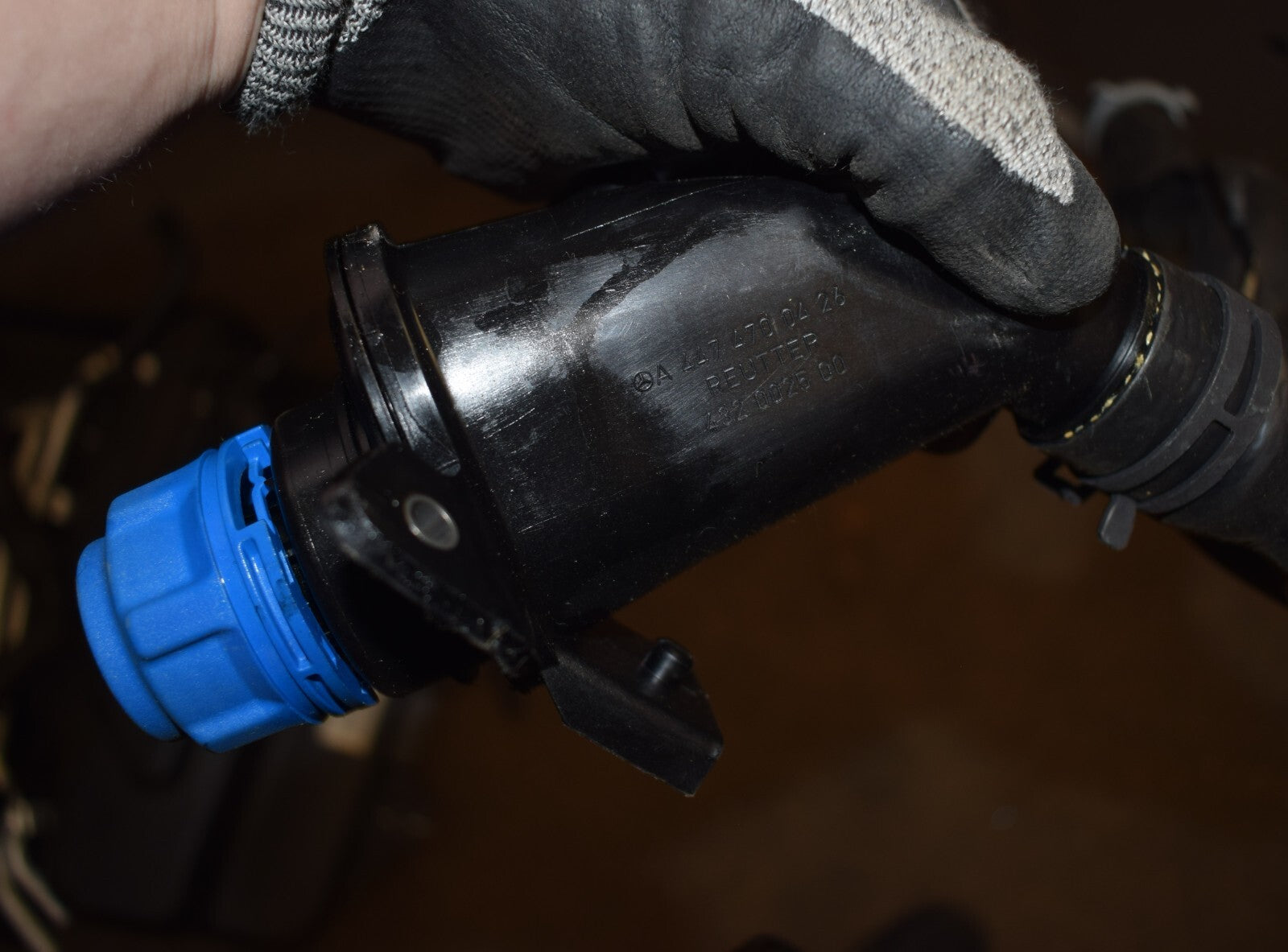 Original Mercedes w447 Tank AdBlue Tankdeckel Einfüllstutzen Schlauch a447470032