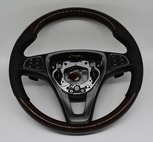Mercedes Holzlenkrad Wurzelnuss w213 GLS 218 V klasse w447 w292 a0024602403