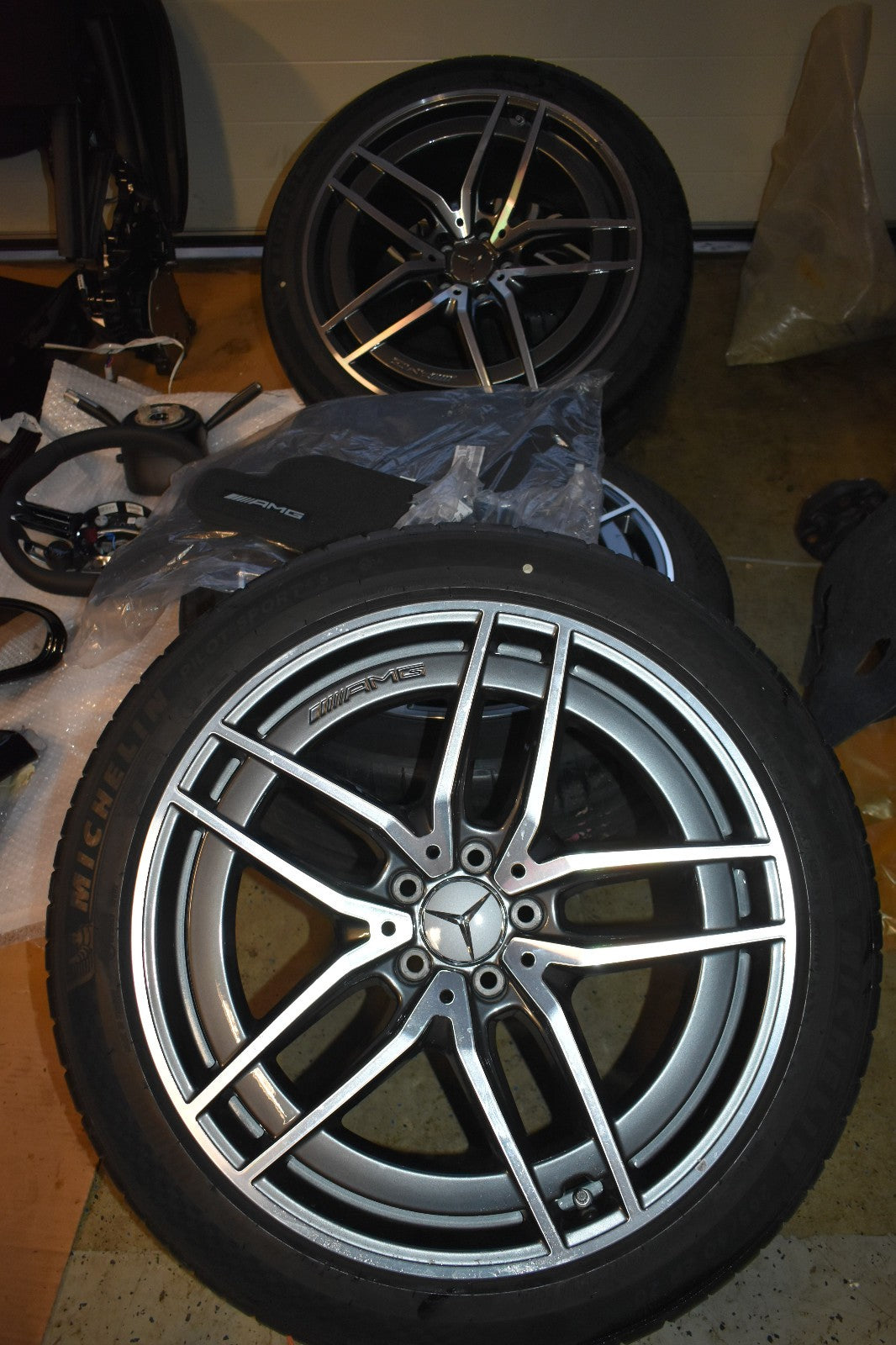 Original SL63 AMG Paket Stoßstange Räder Lenkrad Schweller Haube