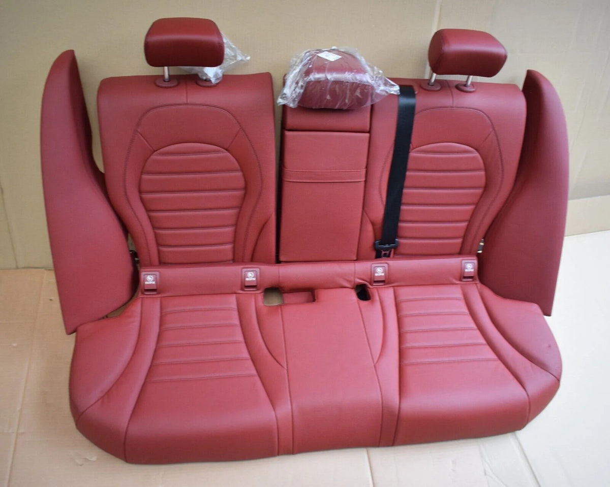 Original Mercedes w205 C Klasse Sitze Innenausstattung rot Ledersitze Limo