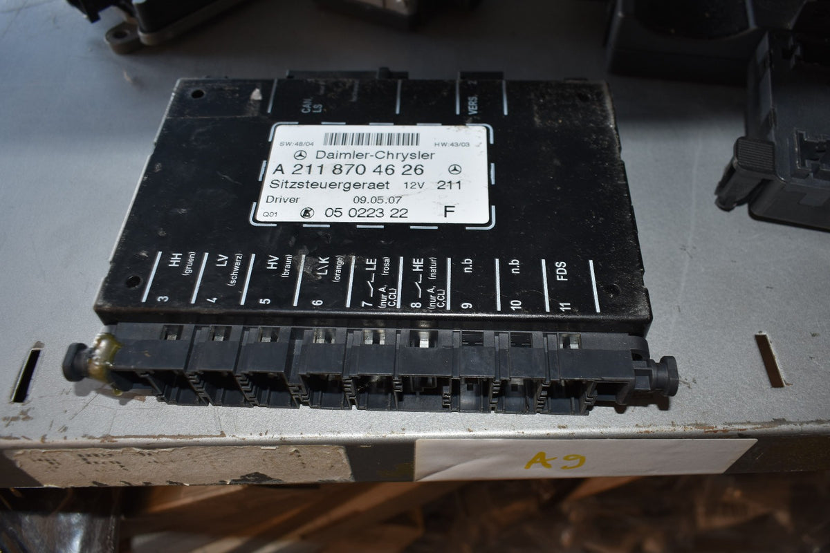 Mercedes Steuergerät a2118704626 Sitzsteurgerät