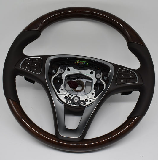Original Mercedes Holzlenkrad V Klasse Lederlenkrad w447 a0024603303 braun