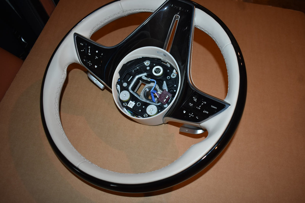 Original Mercedes Holz Lenkrad Holzlenkrad w223 S Klasse Maybach Schiefer