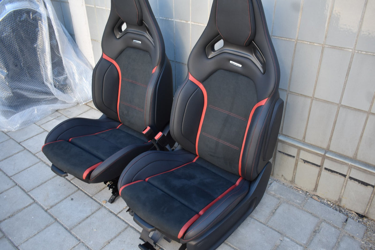 Original Mercedes w118 CLA A Klasse AMG Performance Sitze vorne rot