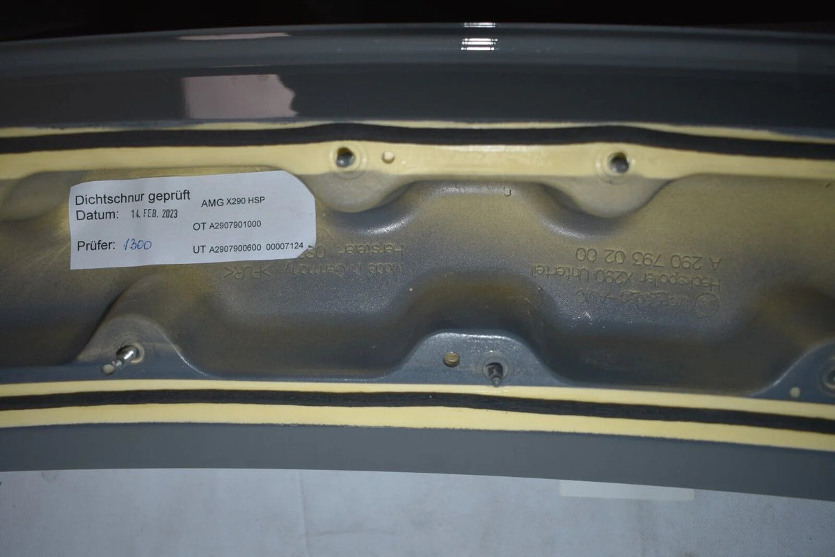 Original Mercedes AMG GT 290 X290 rear Spoiler Heckspoiler Arabergrau Carbon