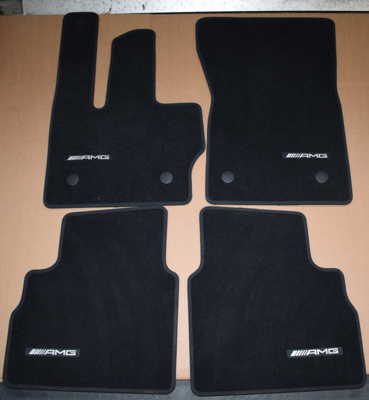 Original Mercedes w463 A G Klasse AMG Fußmatten Satz Velour schwarz