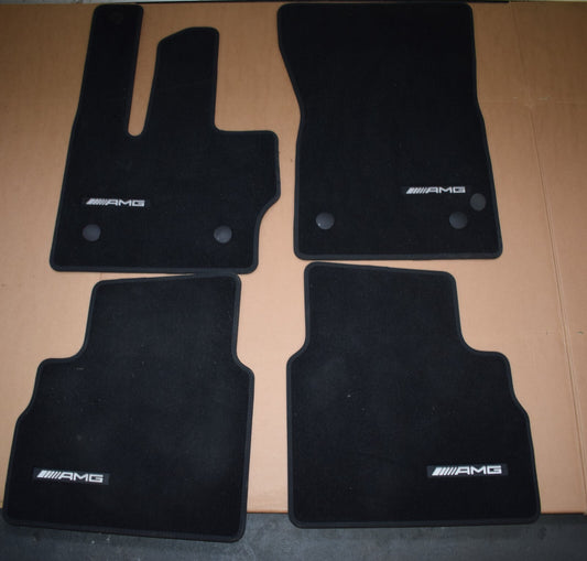 Original Mercedes w463 A G Klasse AMG Fußmatten Satz Velour schwarz