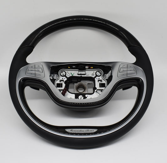 Original Mercedes w222 S Klasse Holzlenkrad heizbar Spurassistent a0024601503