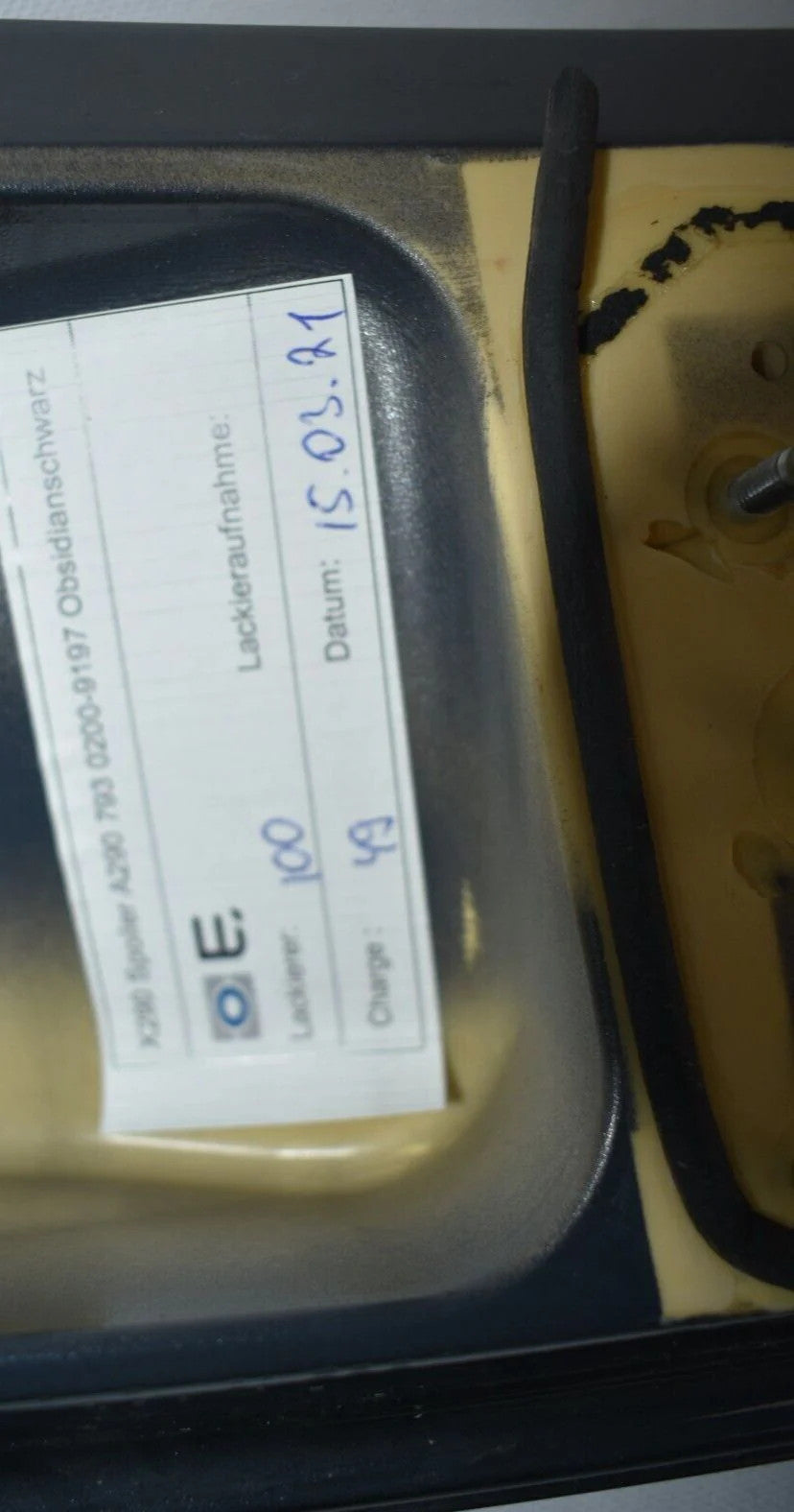 Original Mercedes AMG GT 290 X290 rear Spoiler Unterbau Obsidianschwarz