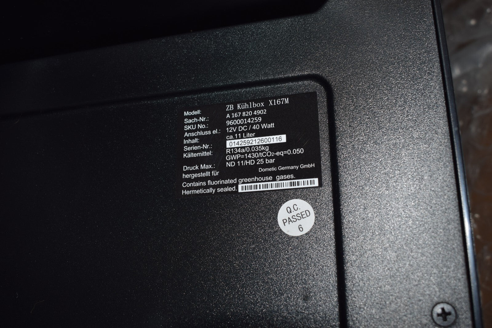 Original Mercedes MAYBACH X167 GLS Kühlschrank Kühlfach hinten 167