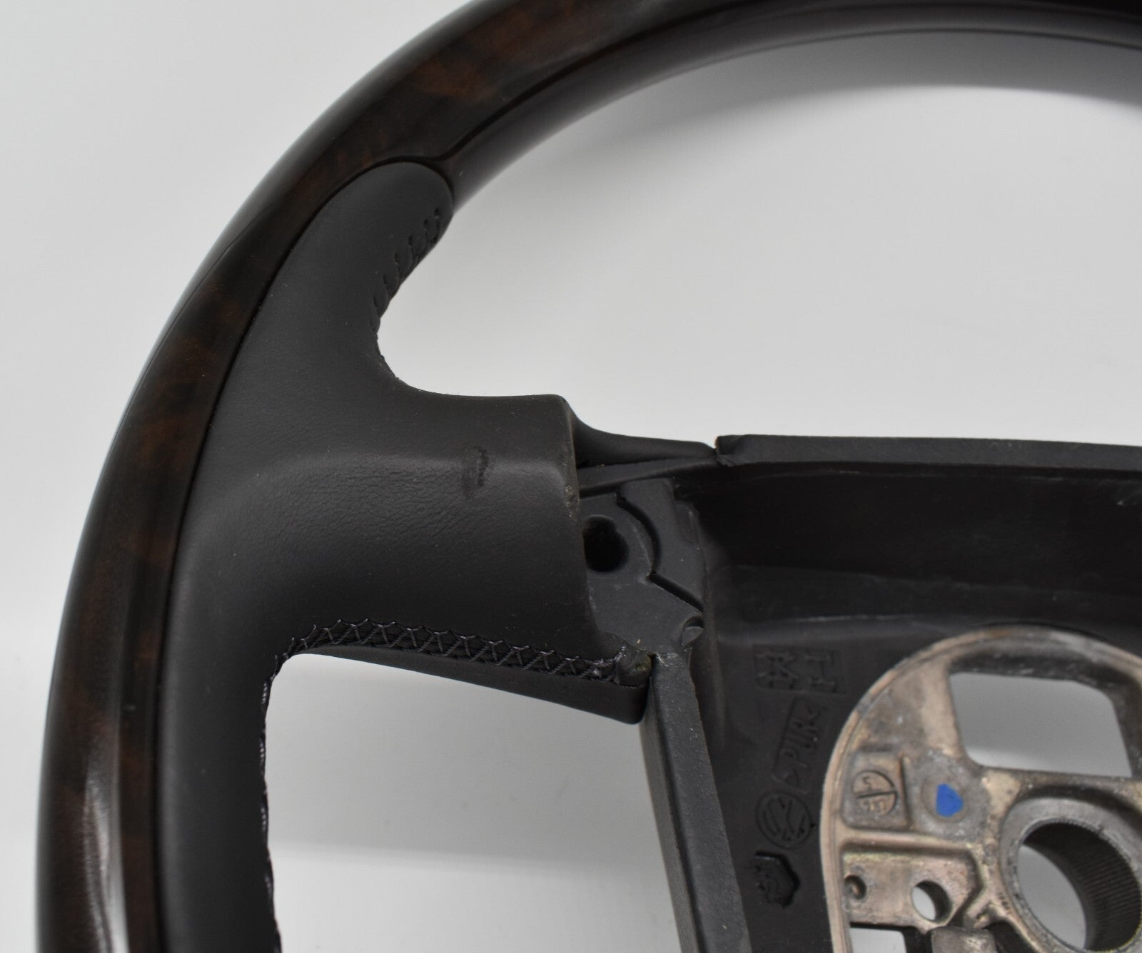 VW Lenkrad Holzlenkrad Touareg Phaeton Myrthe Anthrazit steering wheel