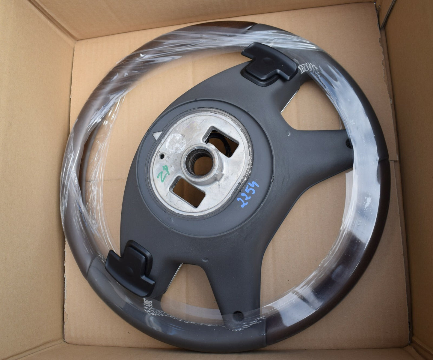 Original Mercedes w166 Holzlenkrad GL ML A1664600118 7J14 basaltgrau dunkel Holz