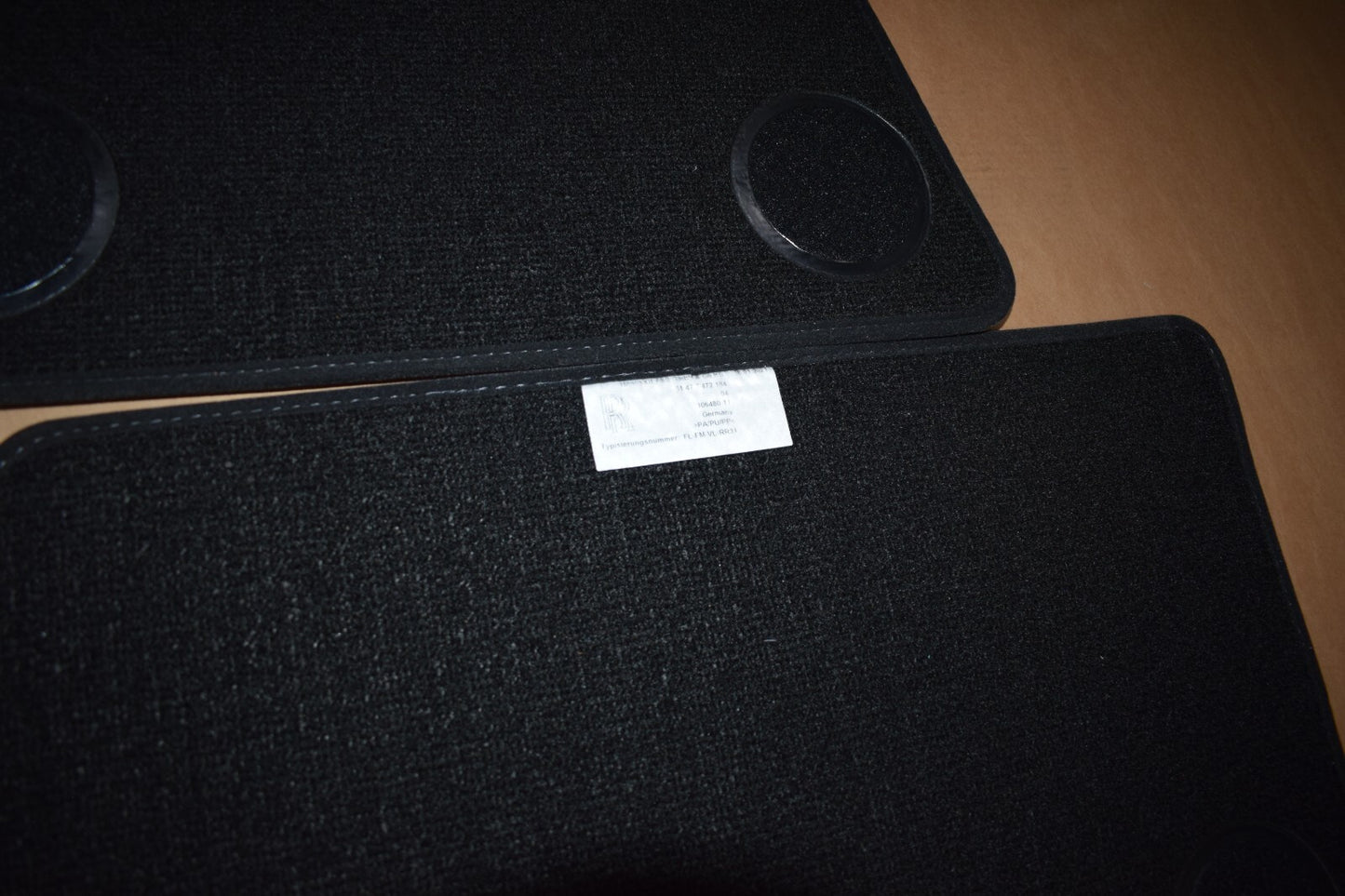 Original Rolls Royce RR31 Cullinan Fußmatten Floor mats schwarz Velour
