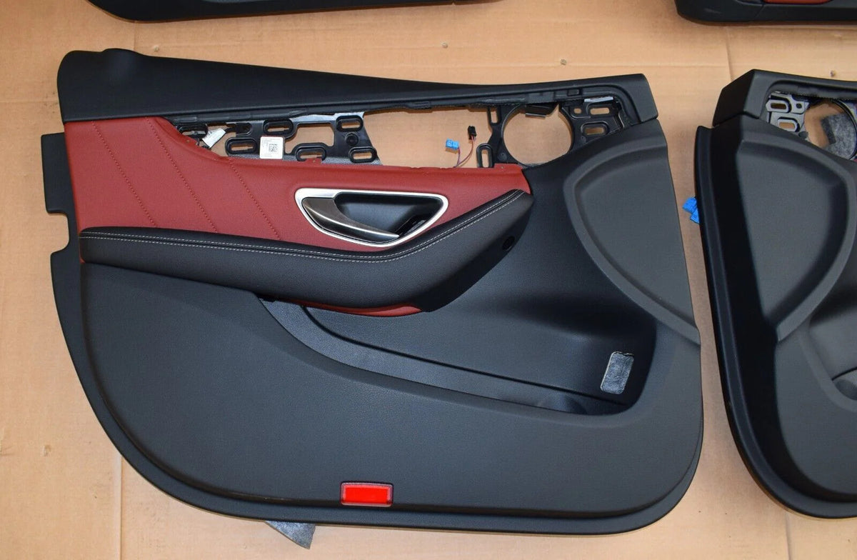 Original Mercedes w205 C Klasse Sitze Innenausstattung rot Ledersitze Limo