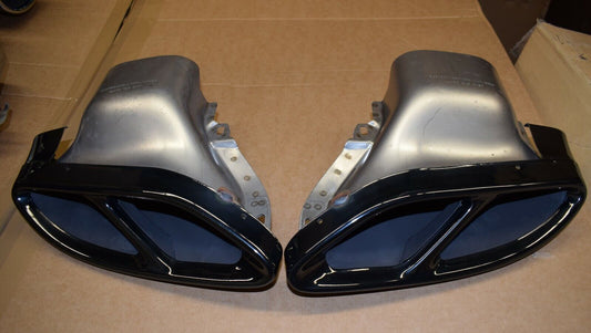 Original Mercedes GLC Auspuffblenden AMG Endrohrblende schwarz X253