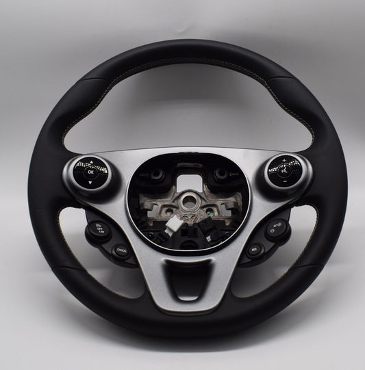 Original Smart w453 Fortwo Forfour Leder Lenkrad schwarz A0004600900