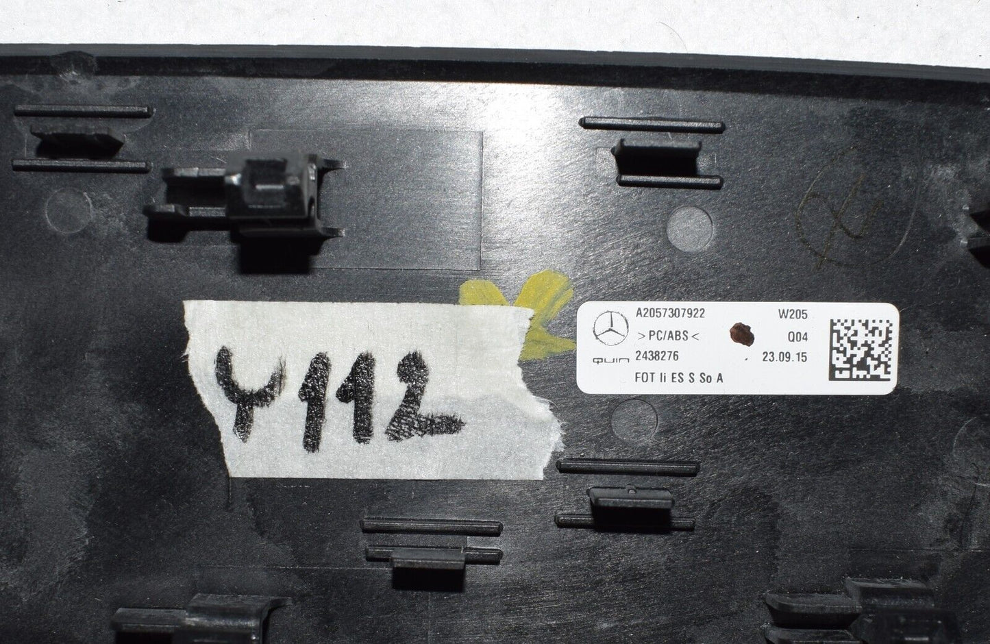 Original Mercedes w205 C Klasse a2057307922 Zierleiste Esche schwarz hinten link