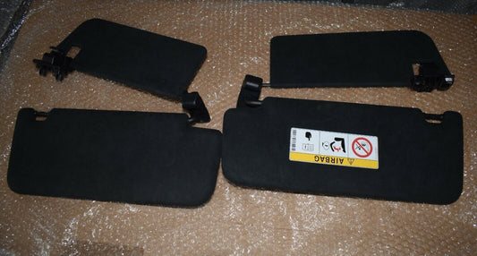 Original Mercedes Sonnenblende Paar Maybach Alcantara schwarz w222 S Klasse