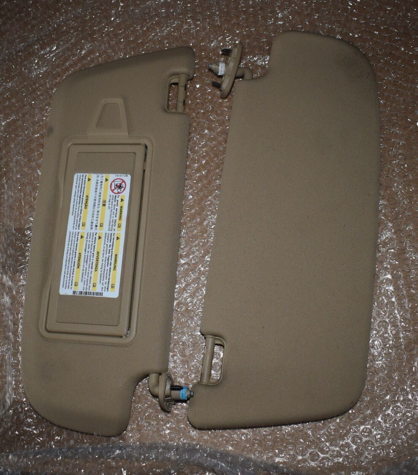 Original Mercedes Sonnenblende Paar w221 S Klasse Beige