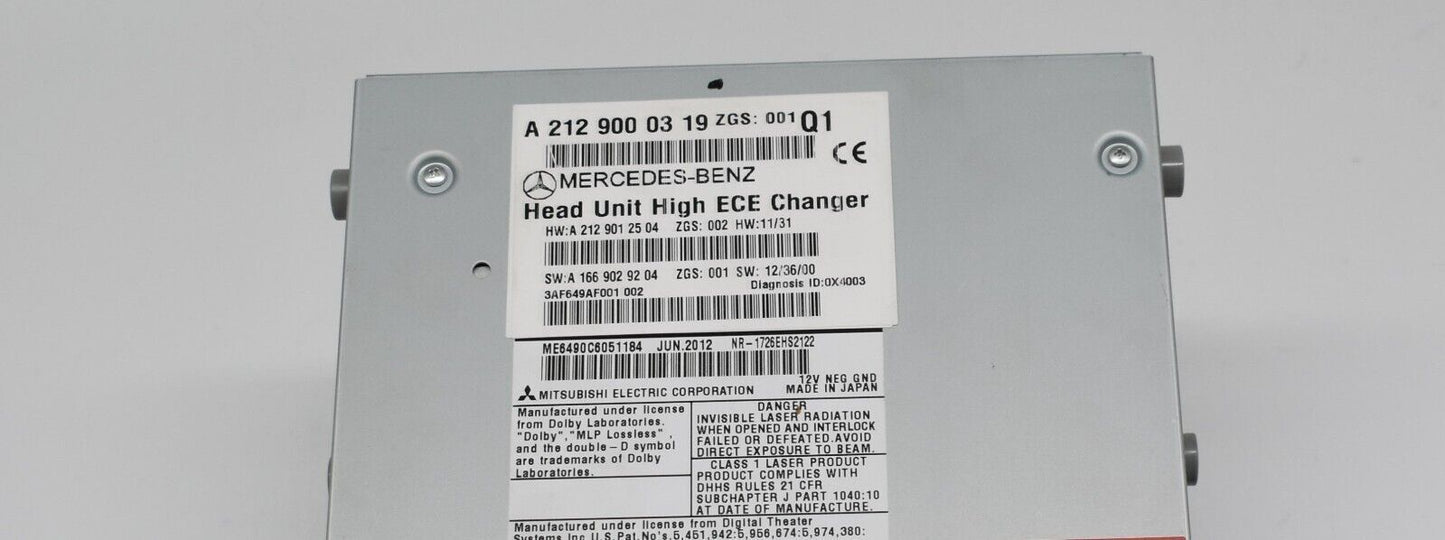 Original Mercedes w212 w218 w207 Navi Navigationsgerät a2129000319 Radio Comand