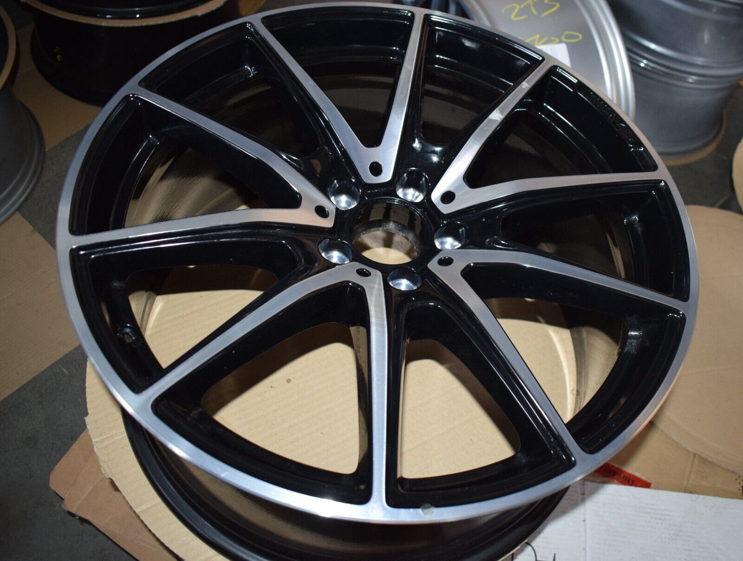 Original Mercedes AMG w222 222 S Klasse Alufelge a2224014100 hinten schwarz