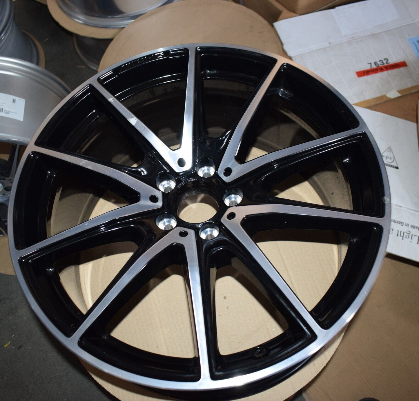 Original Mercedes AMG w222 222 S Klasse Alufelge a2224014100 hinten schwarz