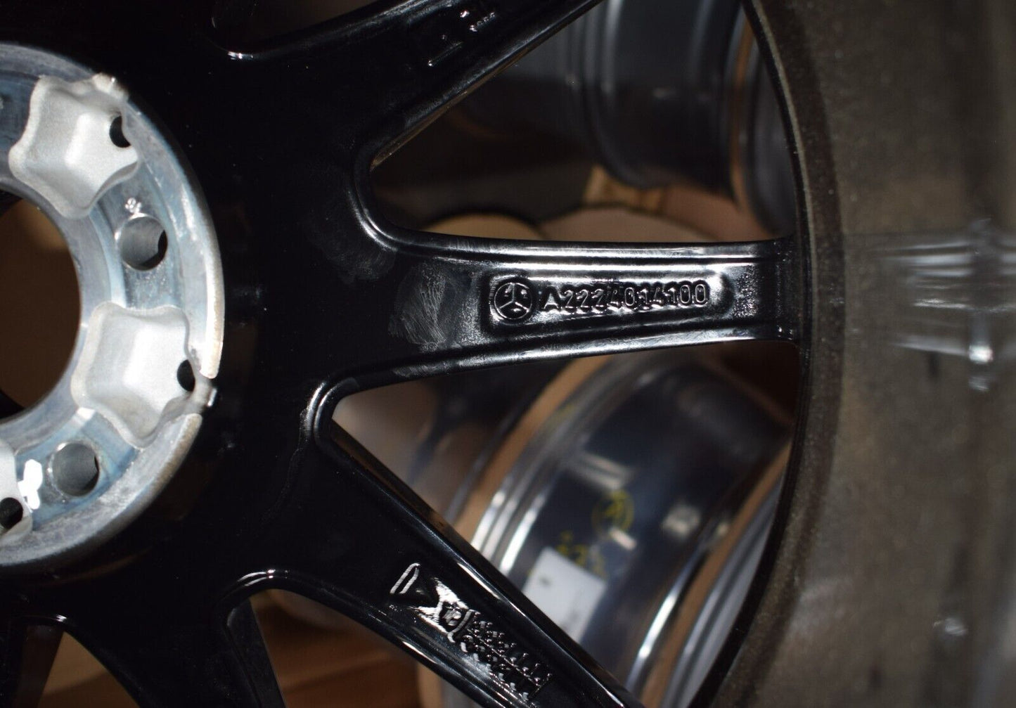 Original Mercedes AMG w222 222 S Klasse Alufelge a2224014100 hinten schwarz