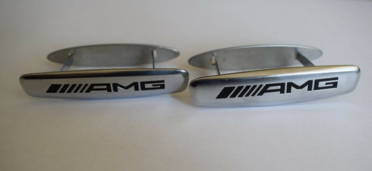 2x Original Mercedes Sitz Rückenlehne Emblem AMG Schriftzug A0008172316