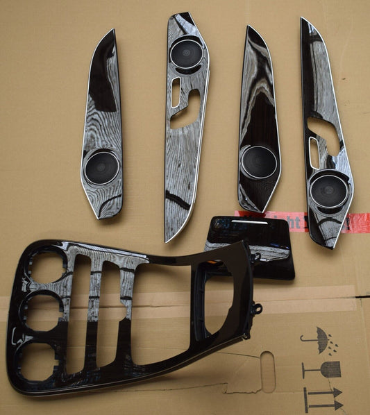 Original Mercedes W205 C Klasse Holz Set Zen Braun Fineline Zierleisten