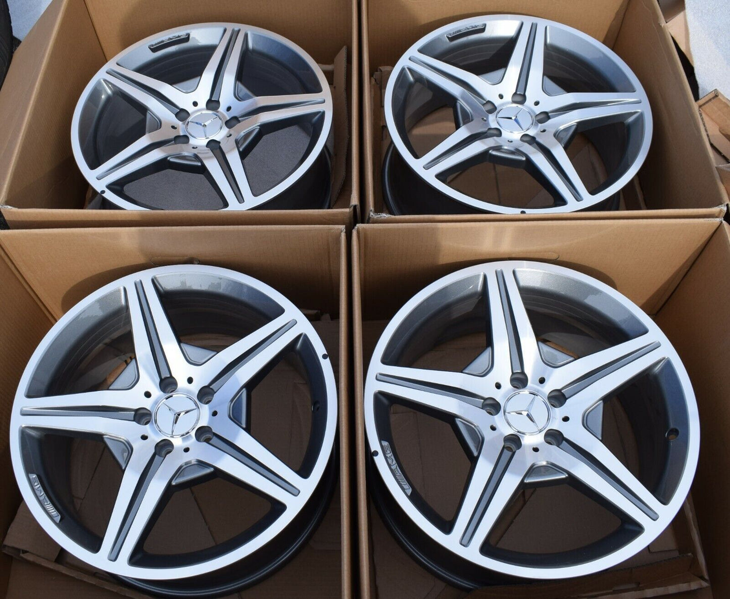 Original Mercedes AMG SL R230 230 Felgen 19 Zoll NEU a2304015202 w211 w219